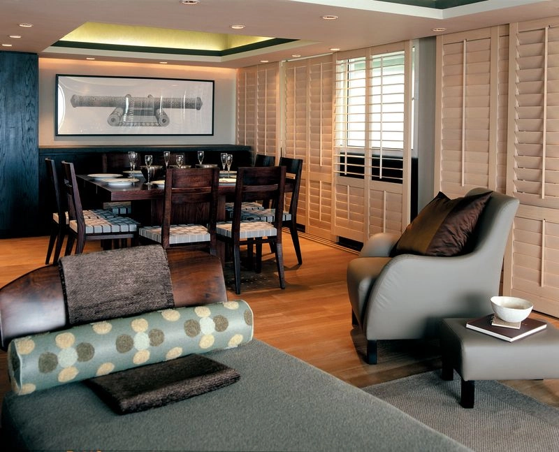 Sydney shutters installation in lounge room